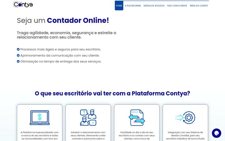 Screenshot di contya.com.br