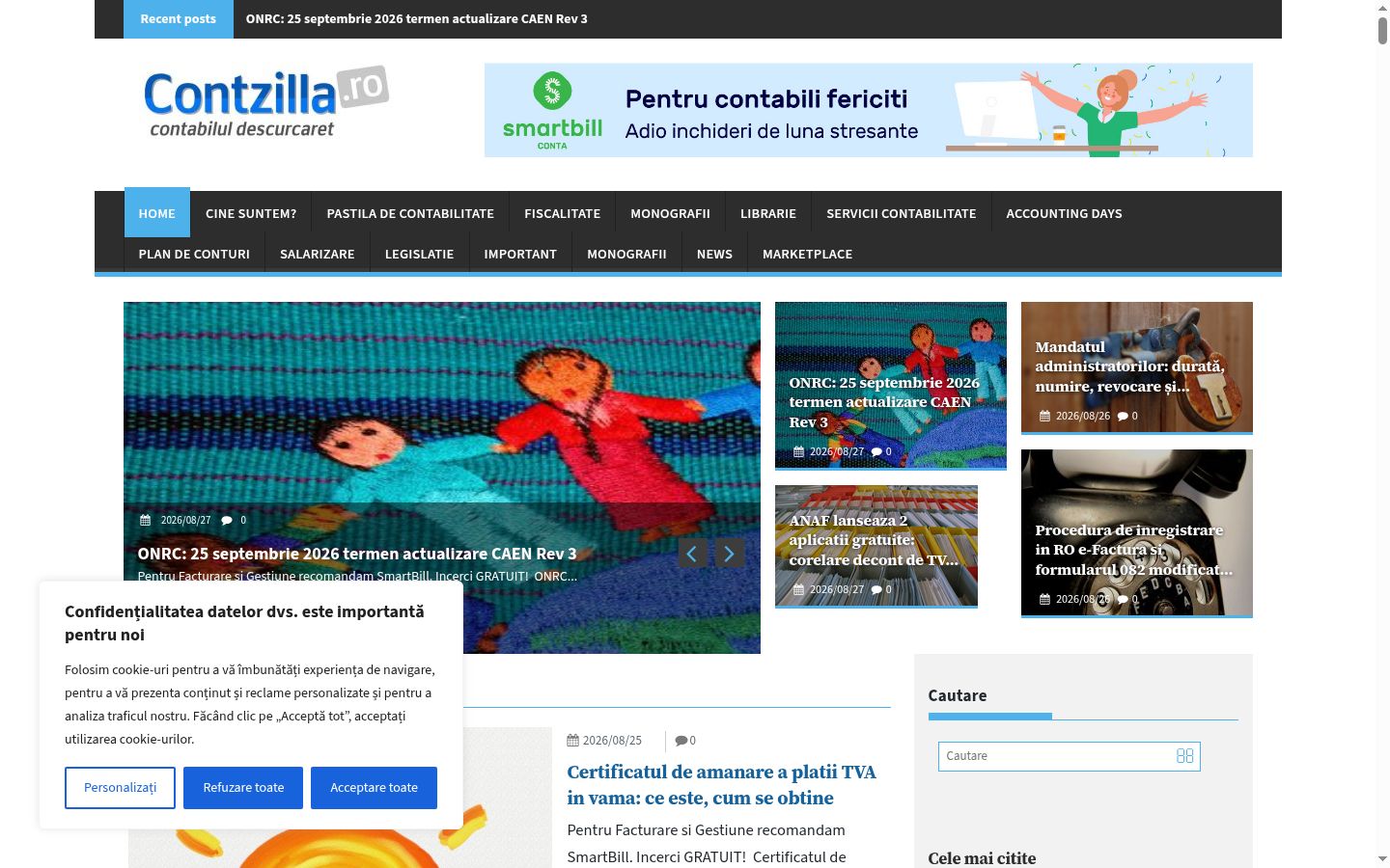 Screenshot tal-banner tal-kunsens muri qabel kwalunkwe interazzjoni