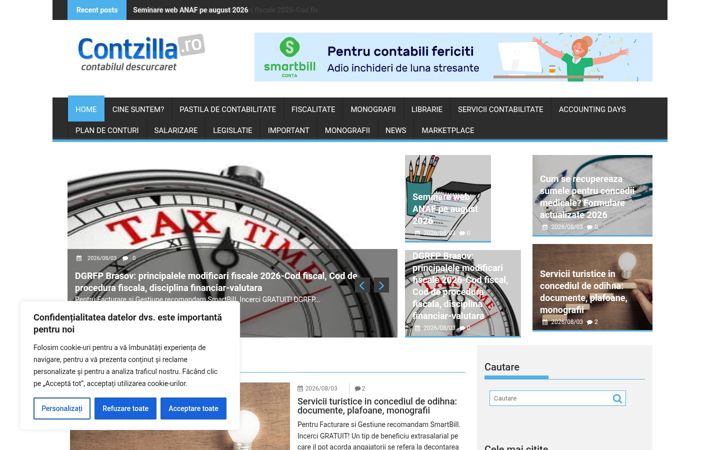 Screenshot of contzilla.ro