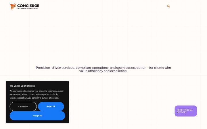 Screenshot of conultimate-service.com