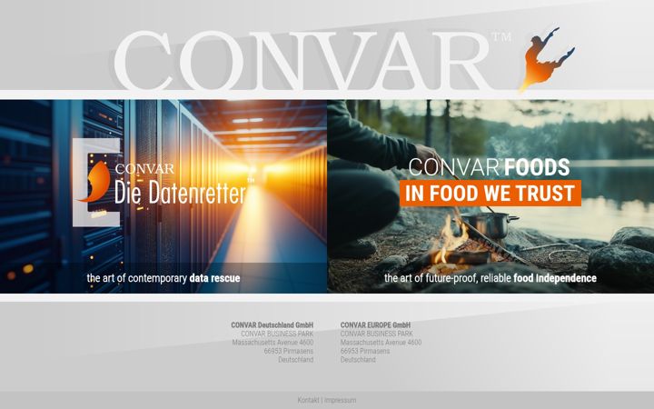 Screenshot of convar.com