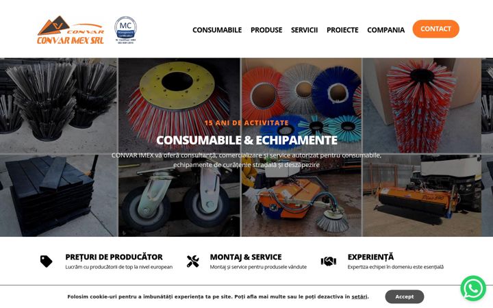 Screenshot of convar.ro