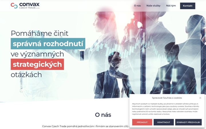 Screenshot of convax.cz