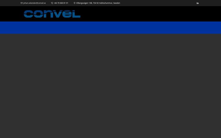 Screenshot of convel.se