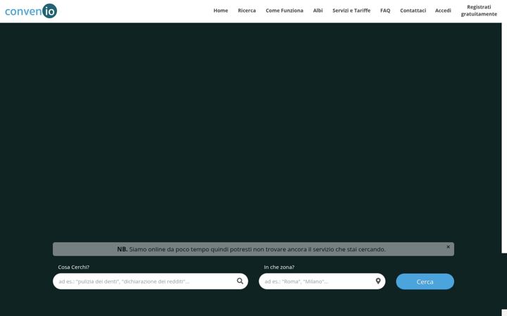Screenshot of conven-io.it