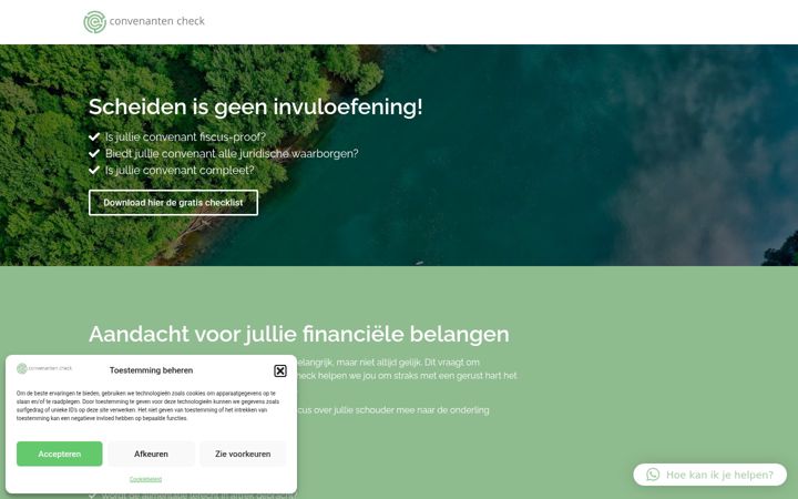 Screenshot of convenantencheck.nl