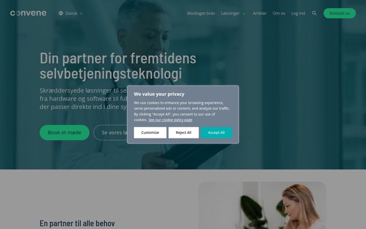 Screenshot of convene.dk