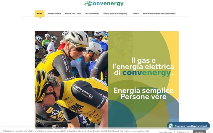 Captura de ecrã de convenergy.it