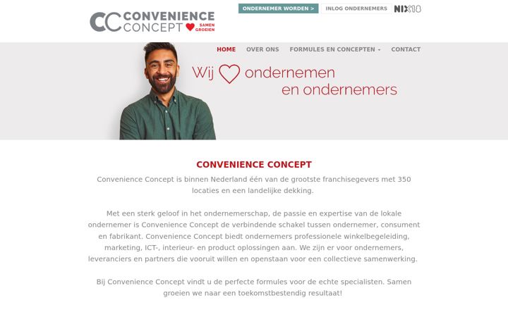 Screenshot of convenienceconcept.nl