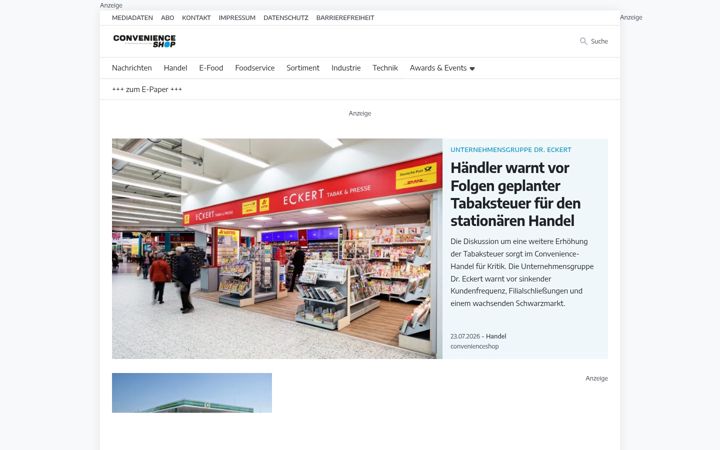 Screenshot of convenienceshop.de