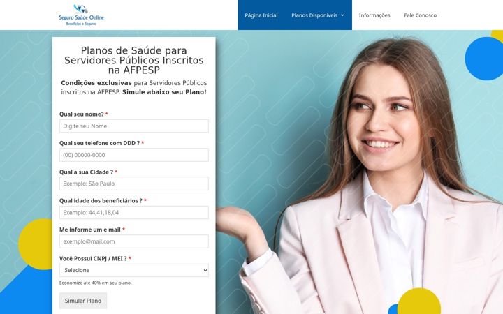 Screenshot di convenioafpesp.com.br
