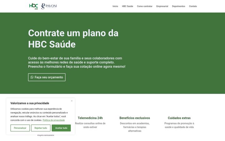 Screenshot of conveniocontratacao.com.br