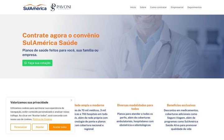 Screenshot of conveniosaudevenda.com.br