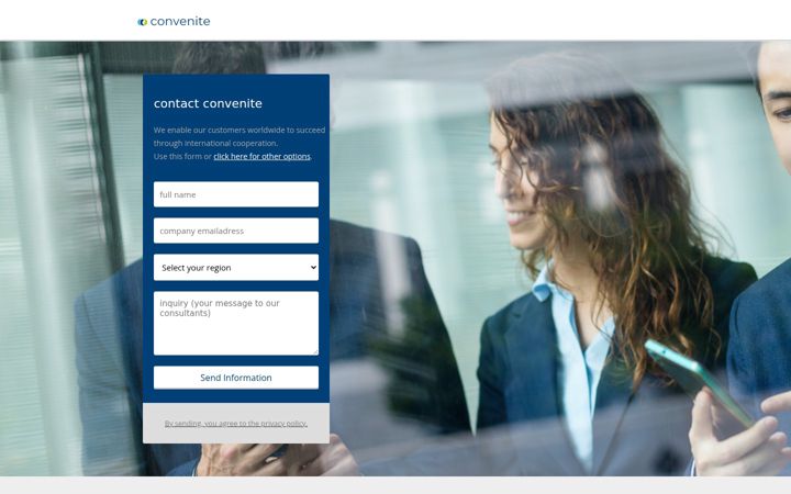 Screenshot of convenite.com