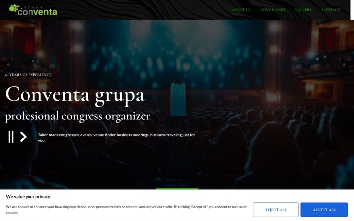 Screenshot του conventa.hr
