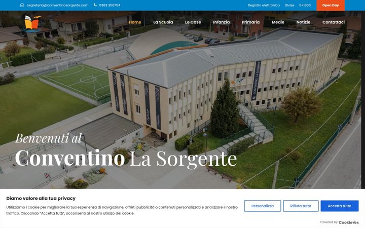 Captura de ecrã de conventinosorgente.it
