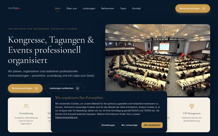 Screenshot of convention-service.com