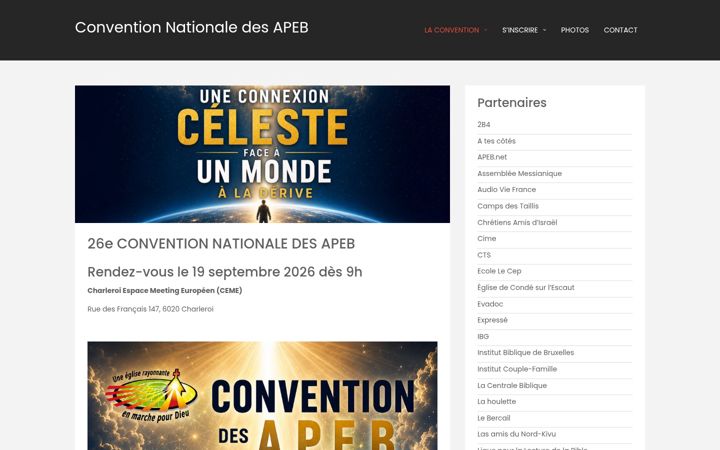 Screenshot of conventionapeb.net