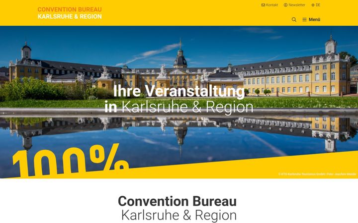 Skärmbild av conventionbureau-karlsruhe.de