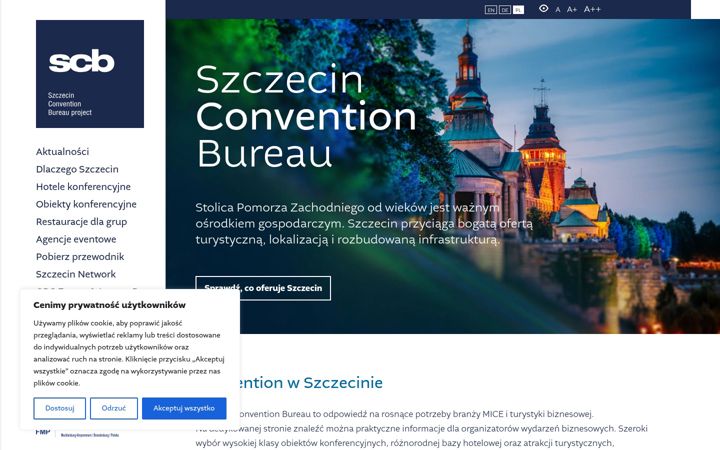 Screenshot of conventionszczecin.eu