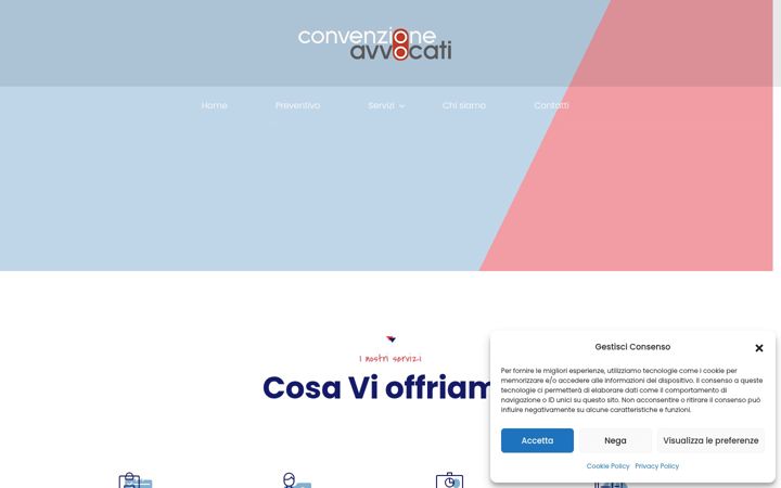 Screenshot of convenzioneavvocati.it