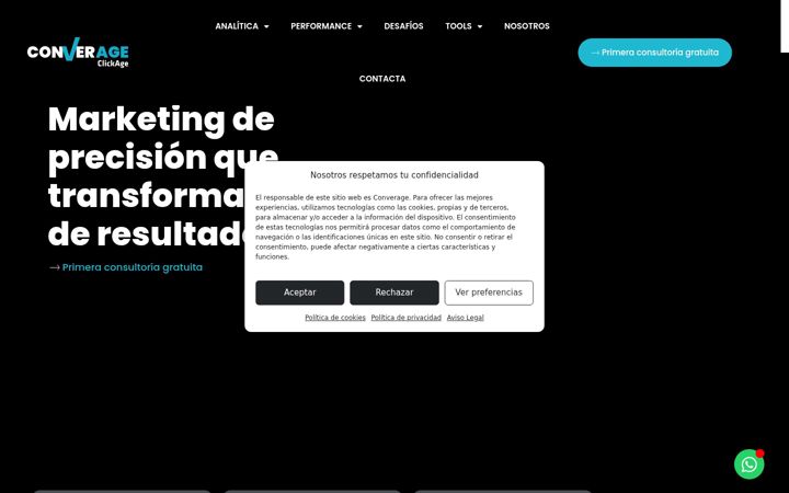 Screenshot of converage.es