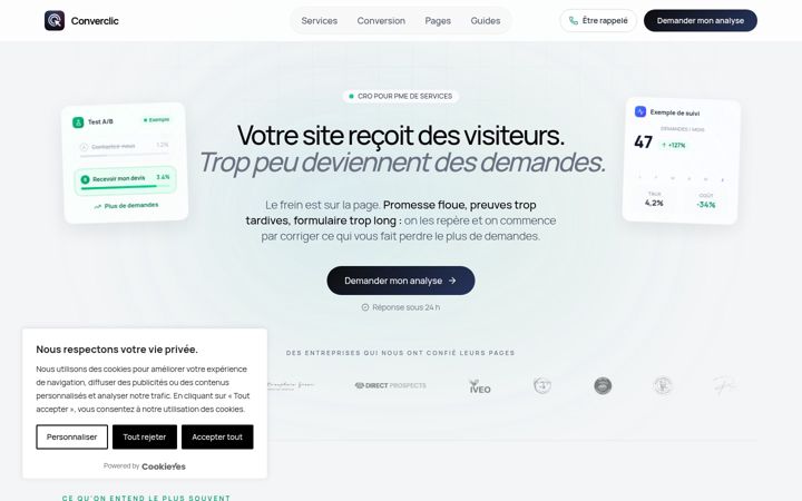Screenshot of converclic.fr