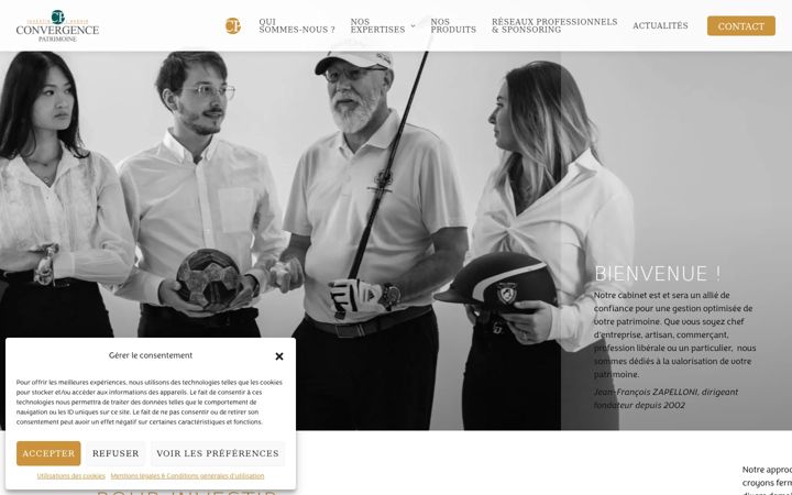 Screenshot of convergence-patrimoine.fr