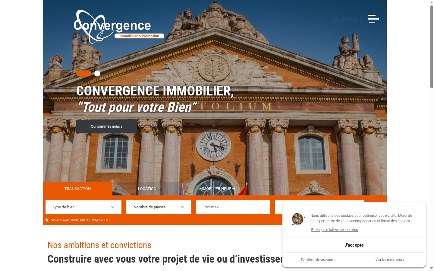 Screenshot van de toestemmingsbanner zoals getoond vóór enige interactie