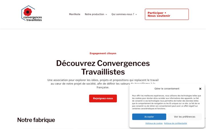 Screenshot of convergences-travaillistes.fr