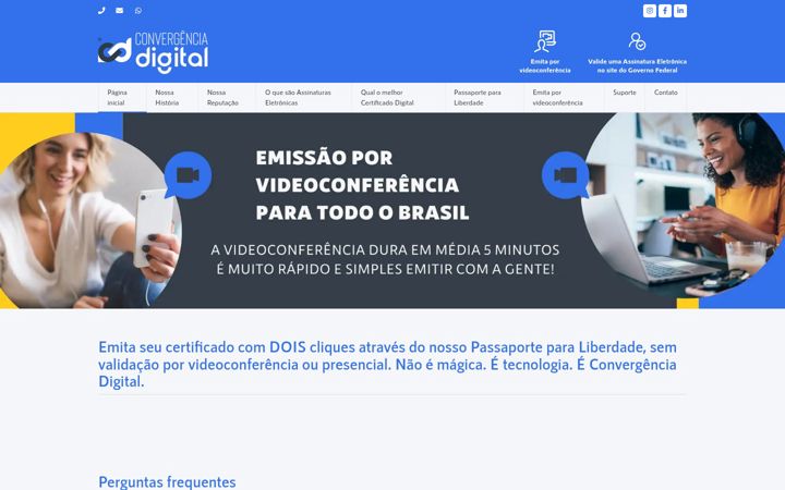 Screenshot di convergencia.net.br