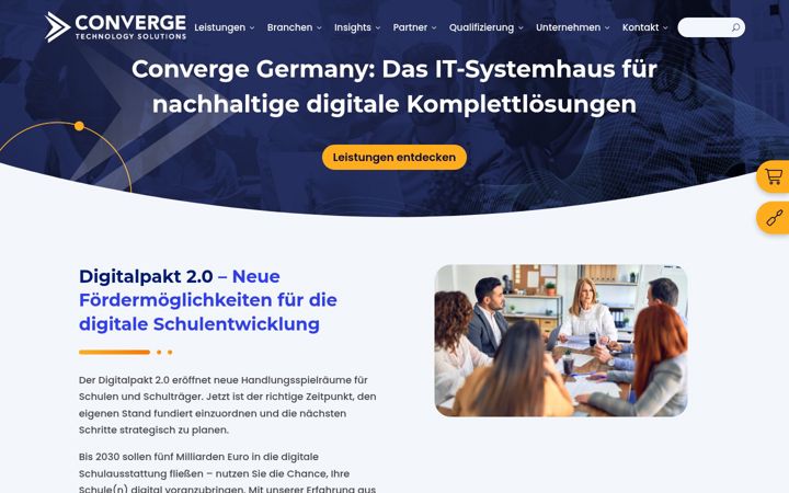 Screenshot of convergetp.de
