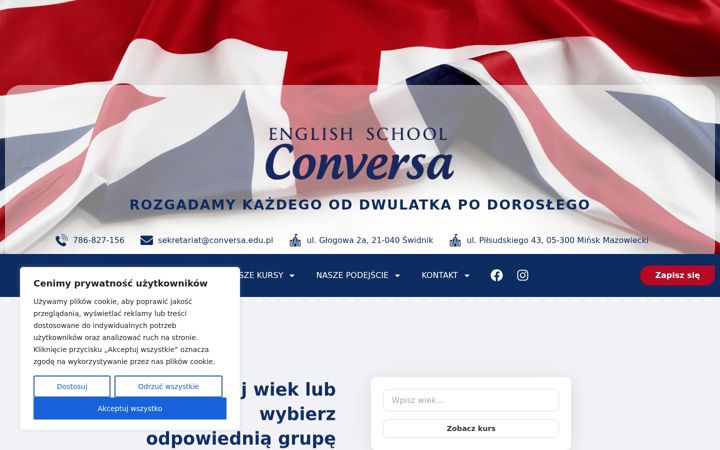 Screenshot of conversa.edu.pl