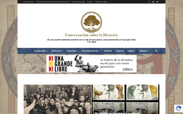Screenshot of conversacionsobrehistoria.info