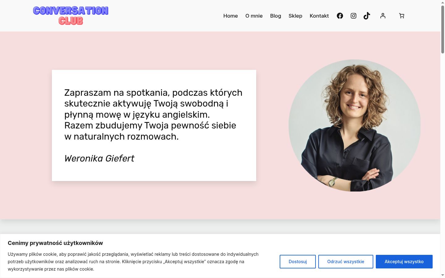 Screenshot tal-banner tal-kunsens muri qabel kwalunkwe interazzjoni