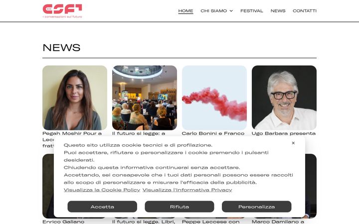 Screenshot of conversazionisulfuturo.it
