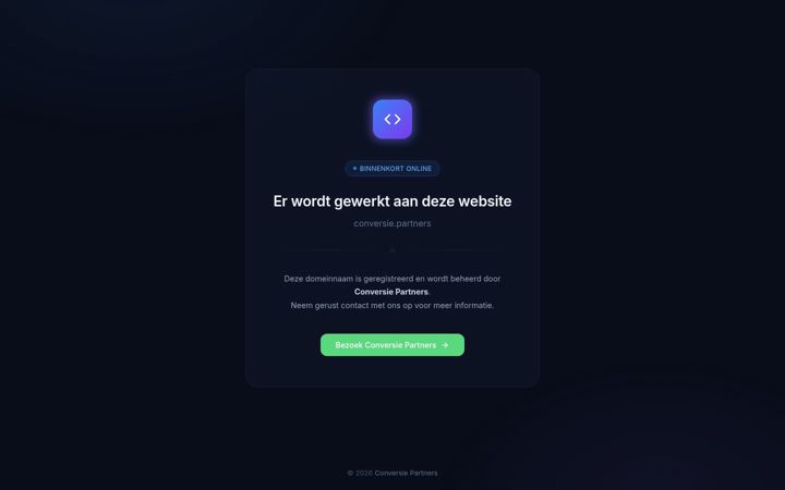 Screenshot of conversie.partners