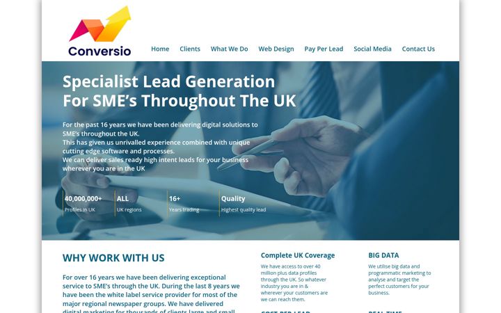 Screenshot van conversiodigital.co.uk