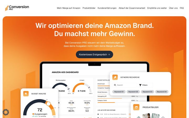 Screenshot of conversion-pro.de