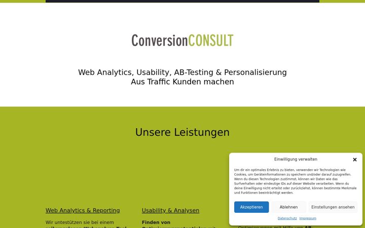 Screenshot of conversionconsult.de