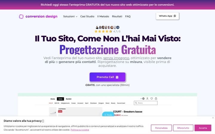 Screenshot of conversiondesign.it