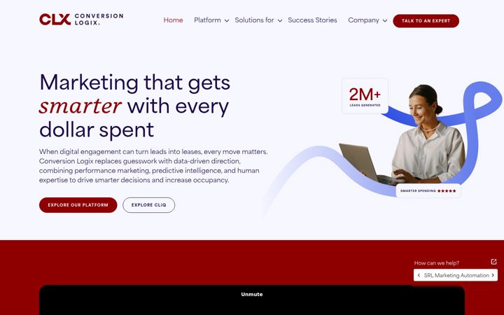 Screenshot of conversionlogix.com