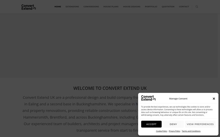 Screenshot van conversions-and-extensions.co.uk