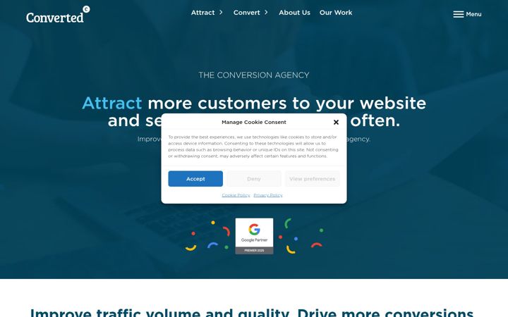 Screenshot of converted.co.uk