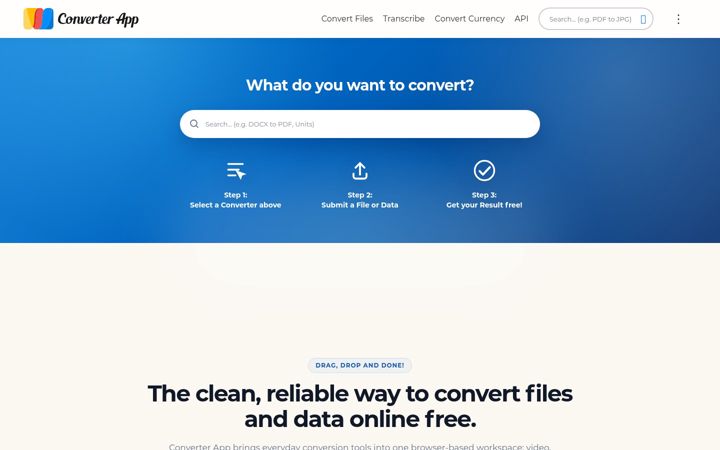 Skærmbillede af converter.app