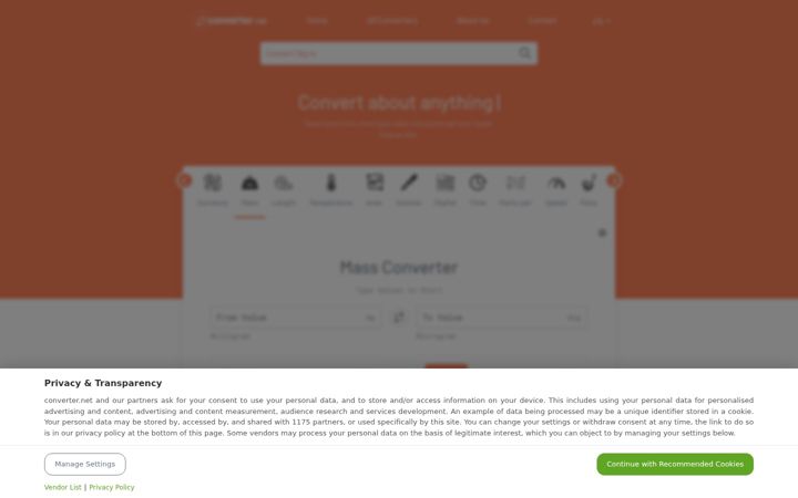 Screenshot of converter.net