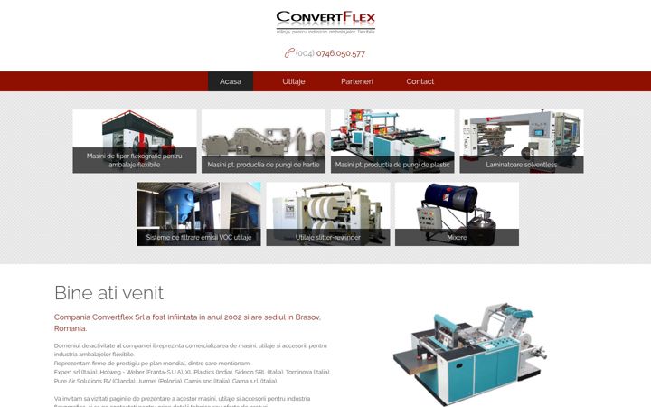 Screenshot of convertflex.ro