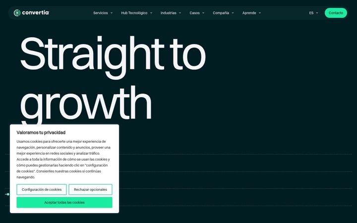 Screenshot of convertia.com