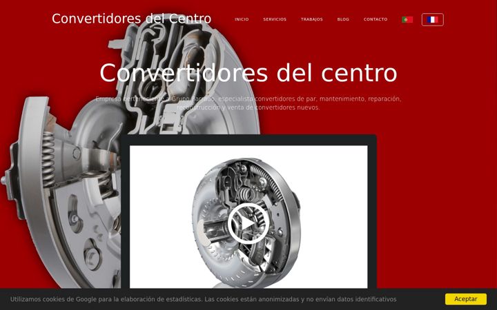 Screenshot of convertidoresdelcentro.es