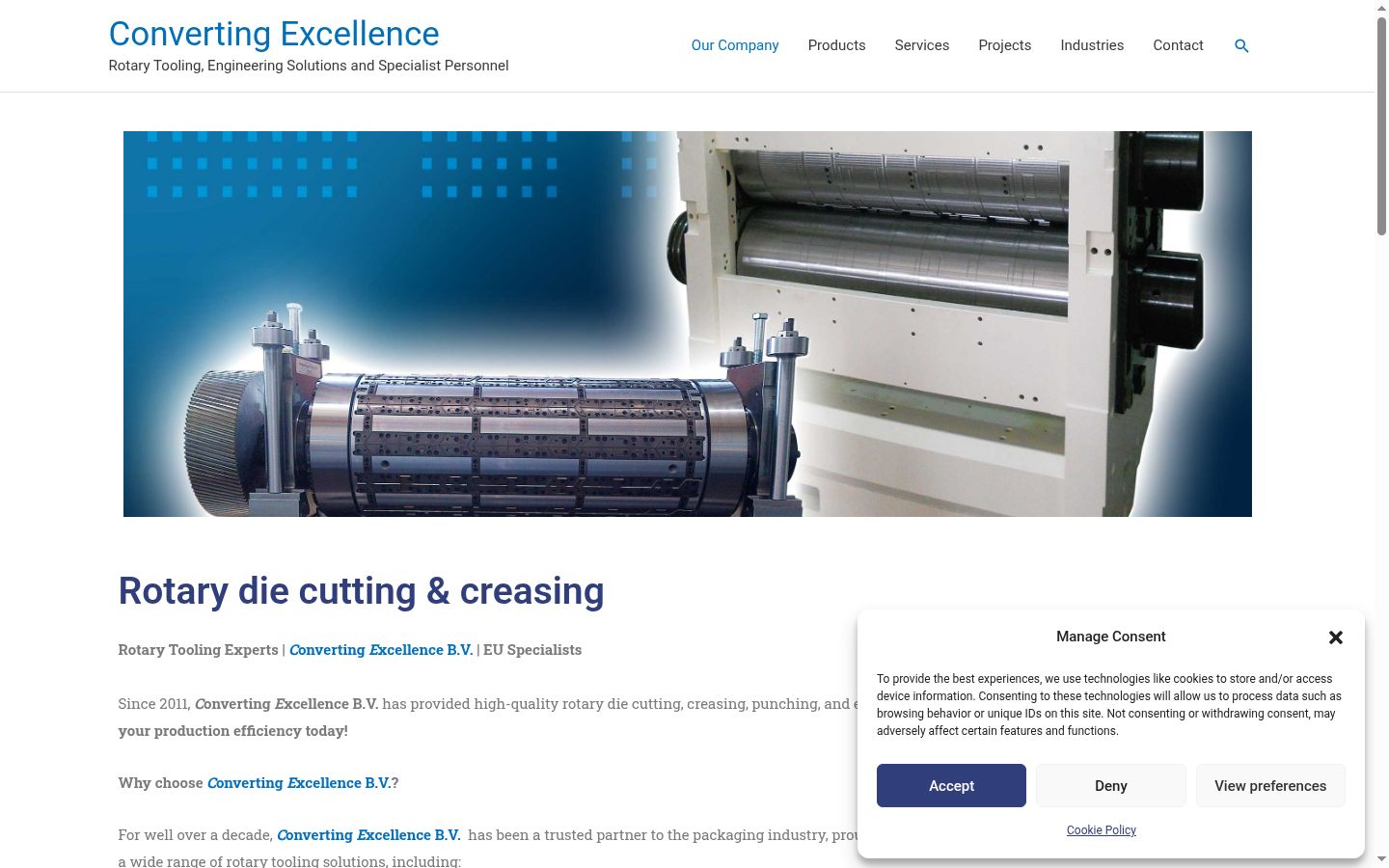 Kuvakaappaus suostumusbannerista, joka näytettiin ennen mitään vuorovaikutusta